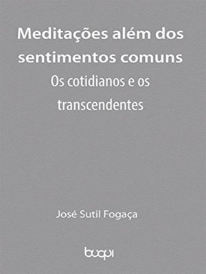 cover image of Meditações além dos sentimentos comuns